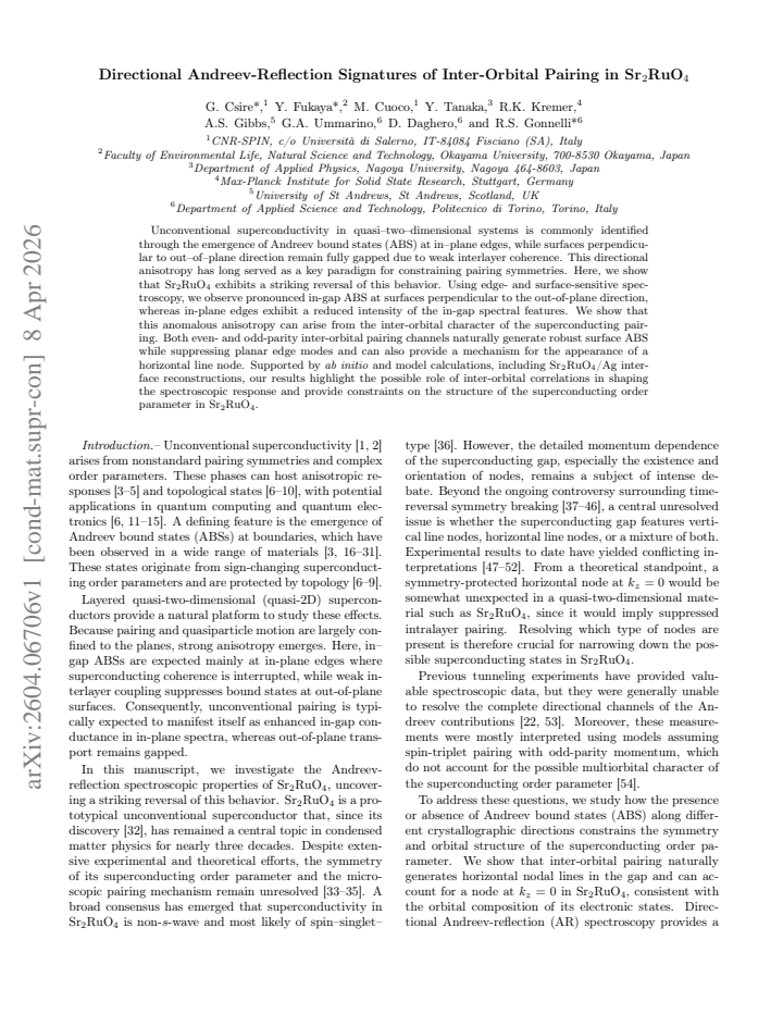 First page