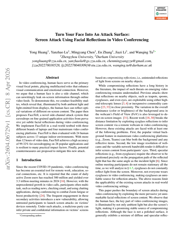 First page