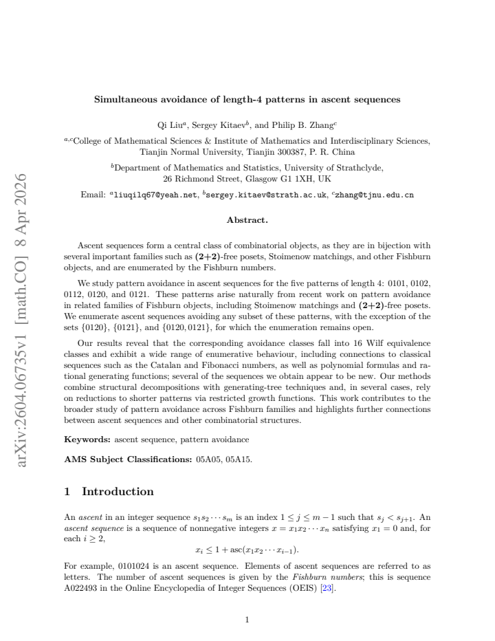 First page