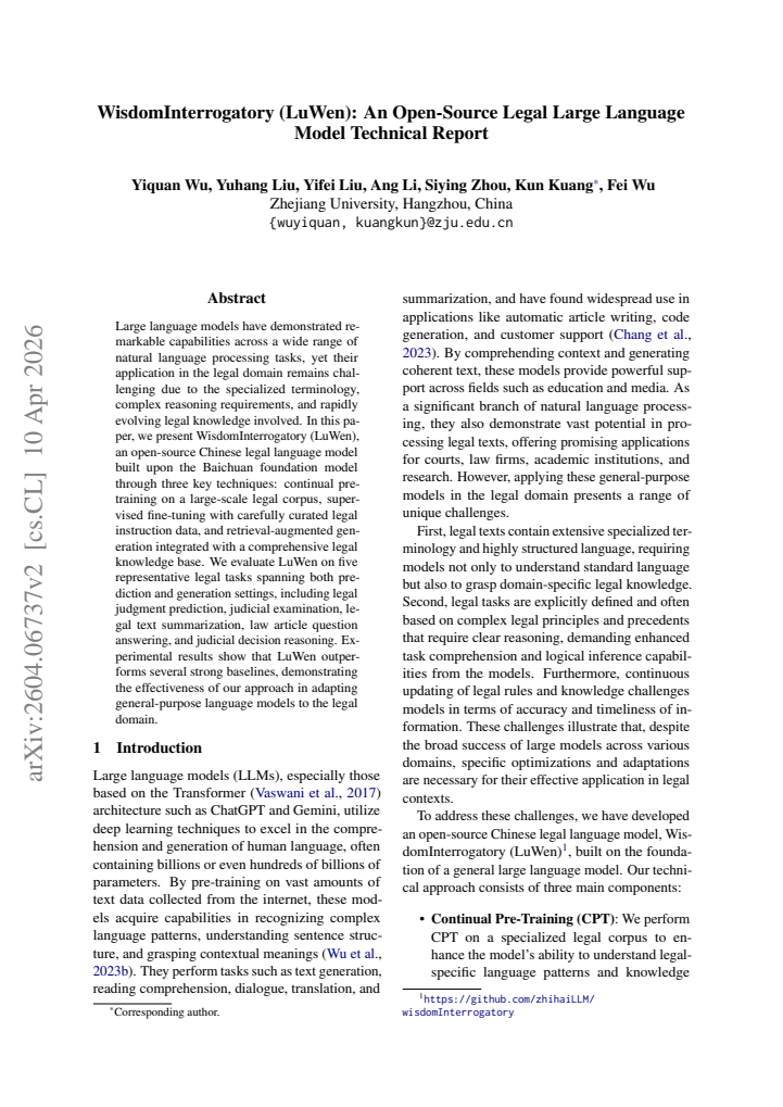 First page