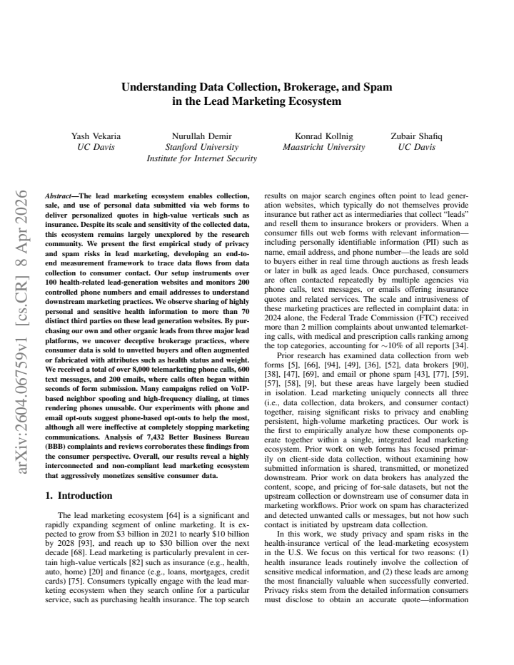 First page
