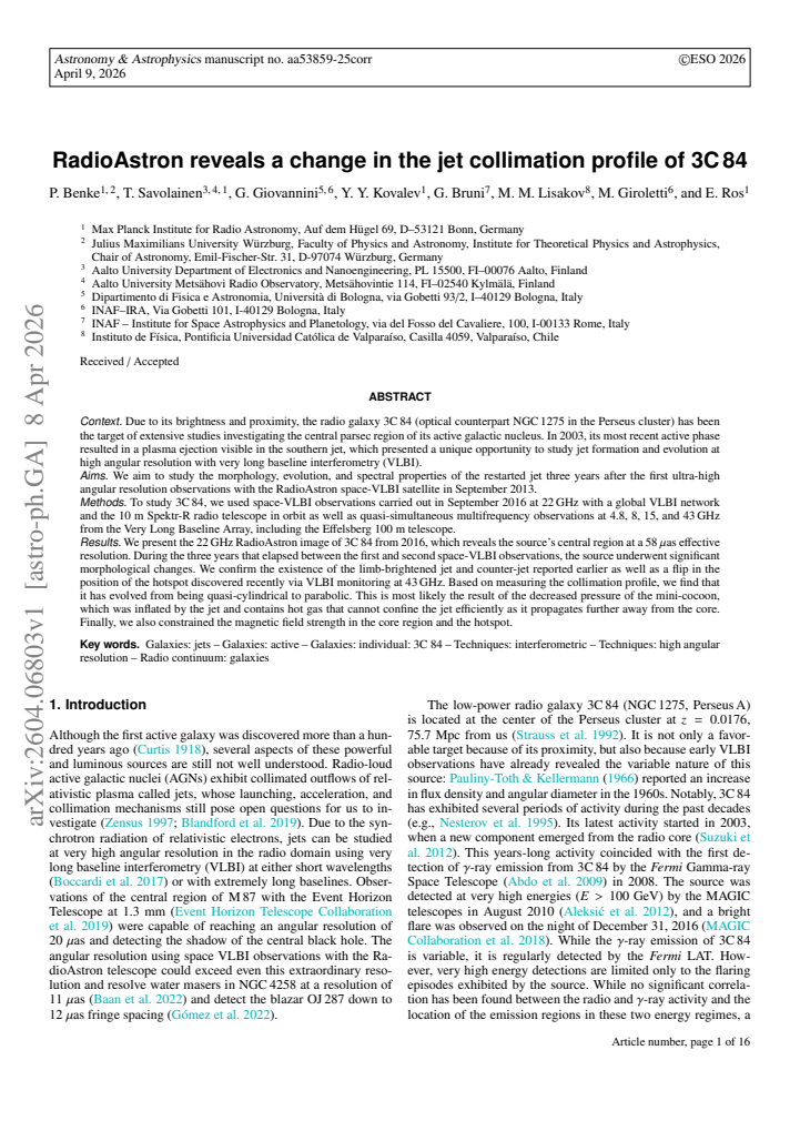First page