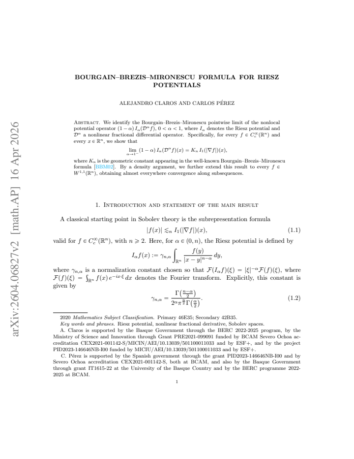 First page