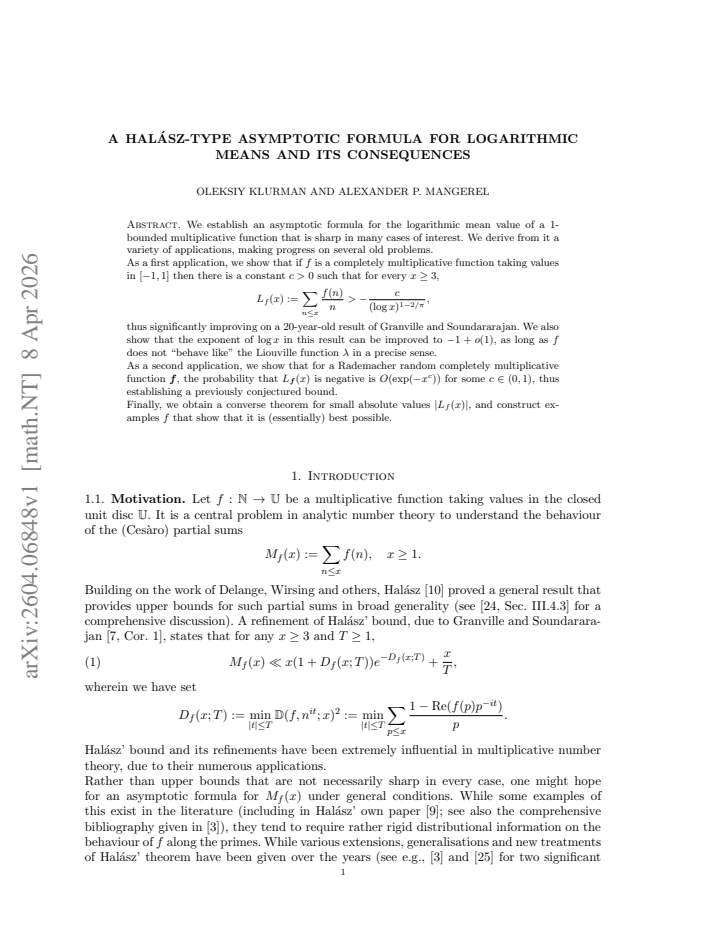 First page
