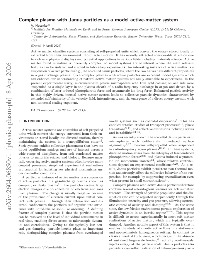 First page