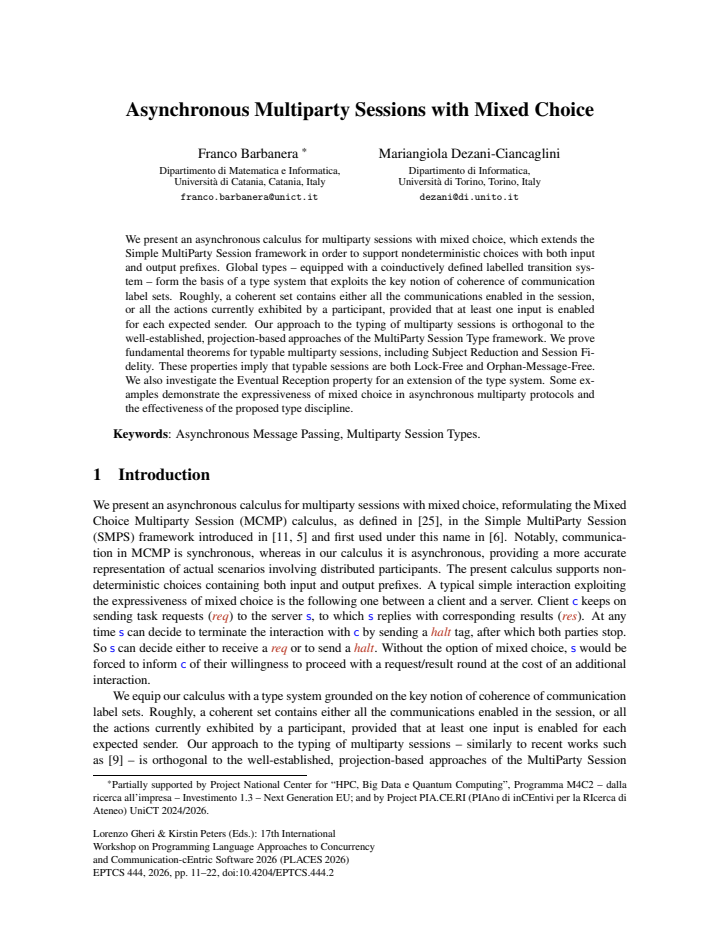 First page