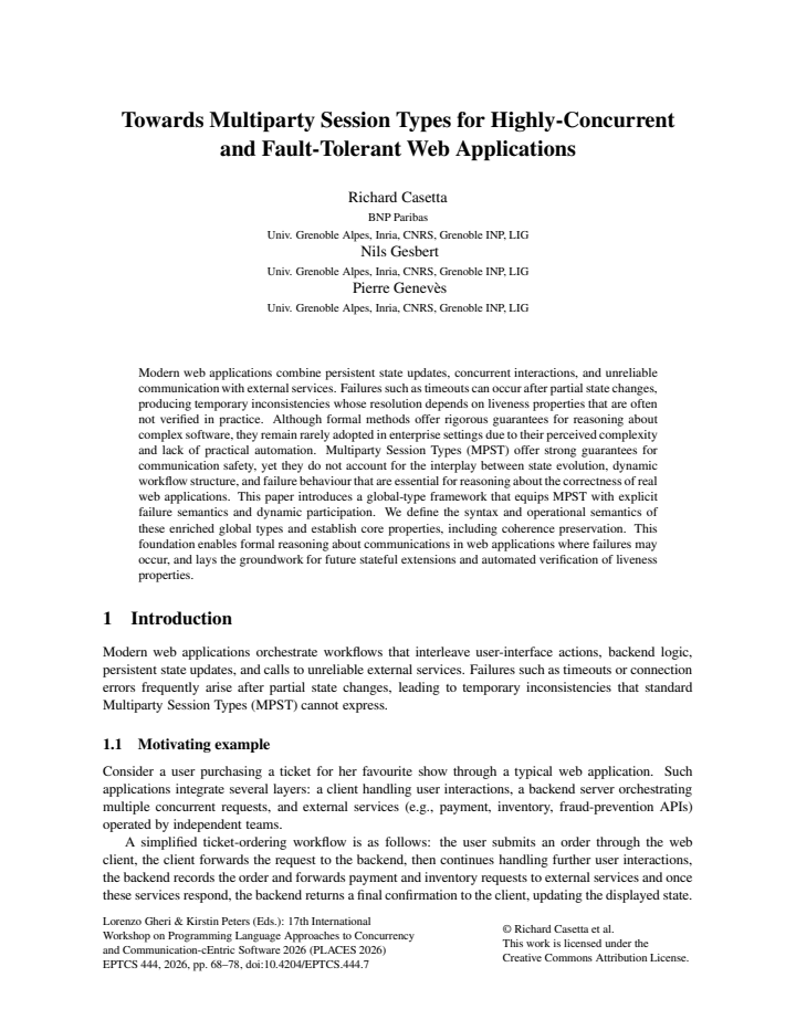First page