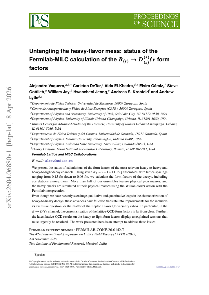 First page