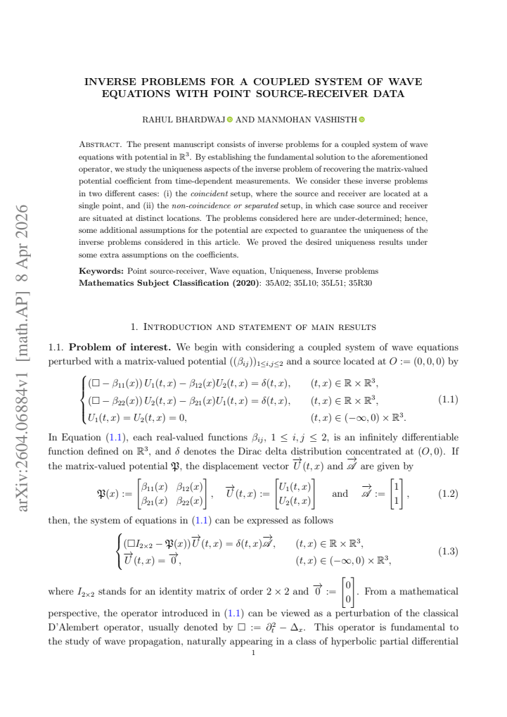 First page