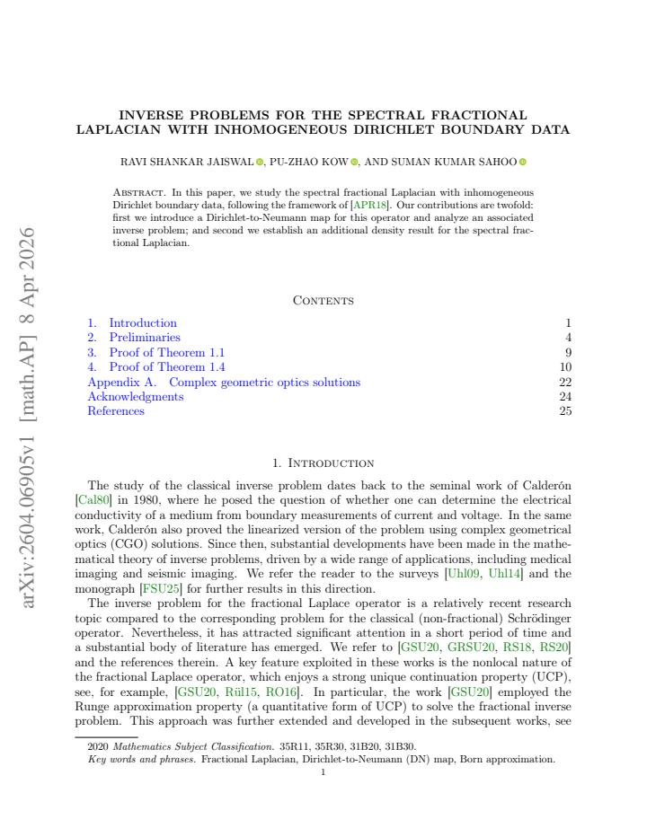 First page