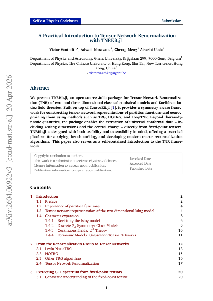 First page