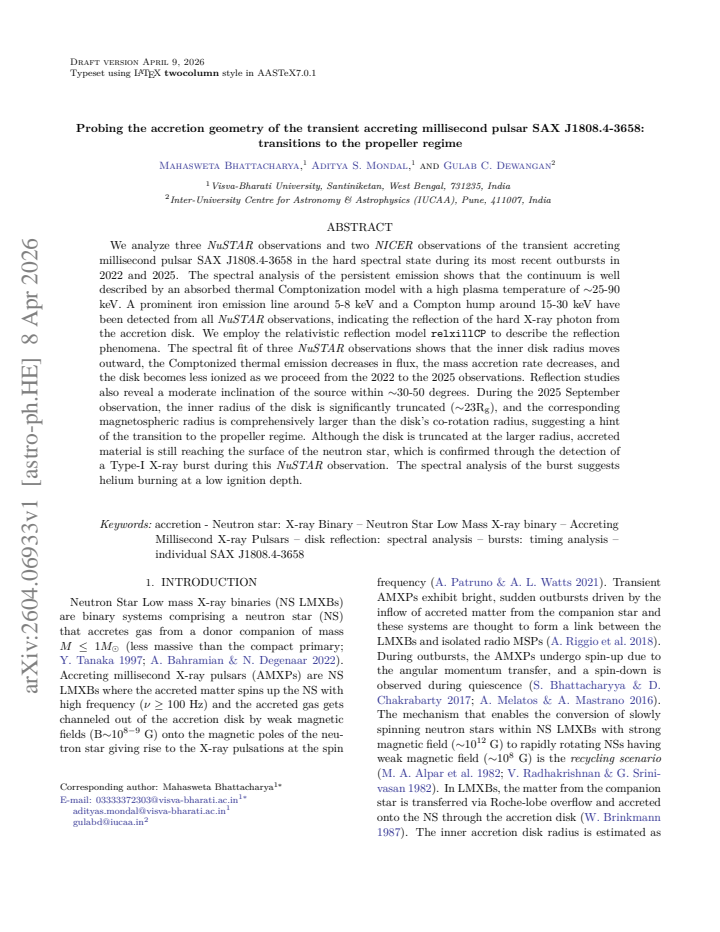First page