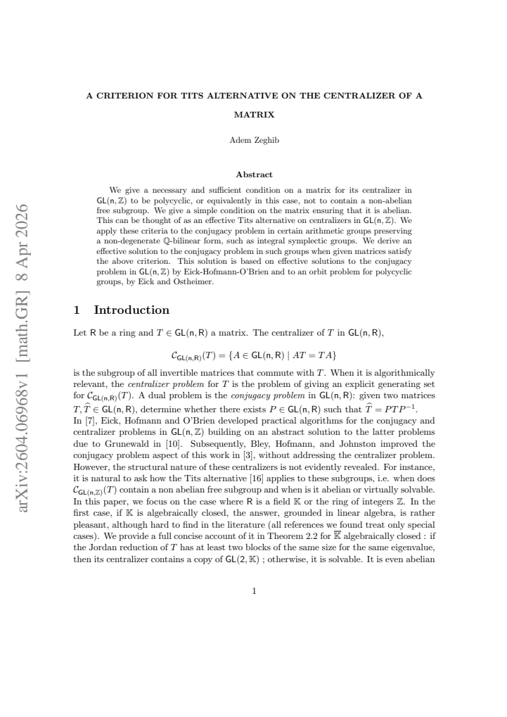 First page