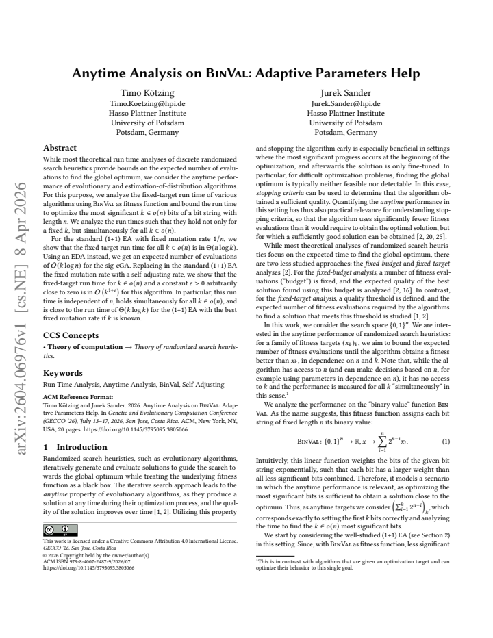 First page