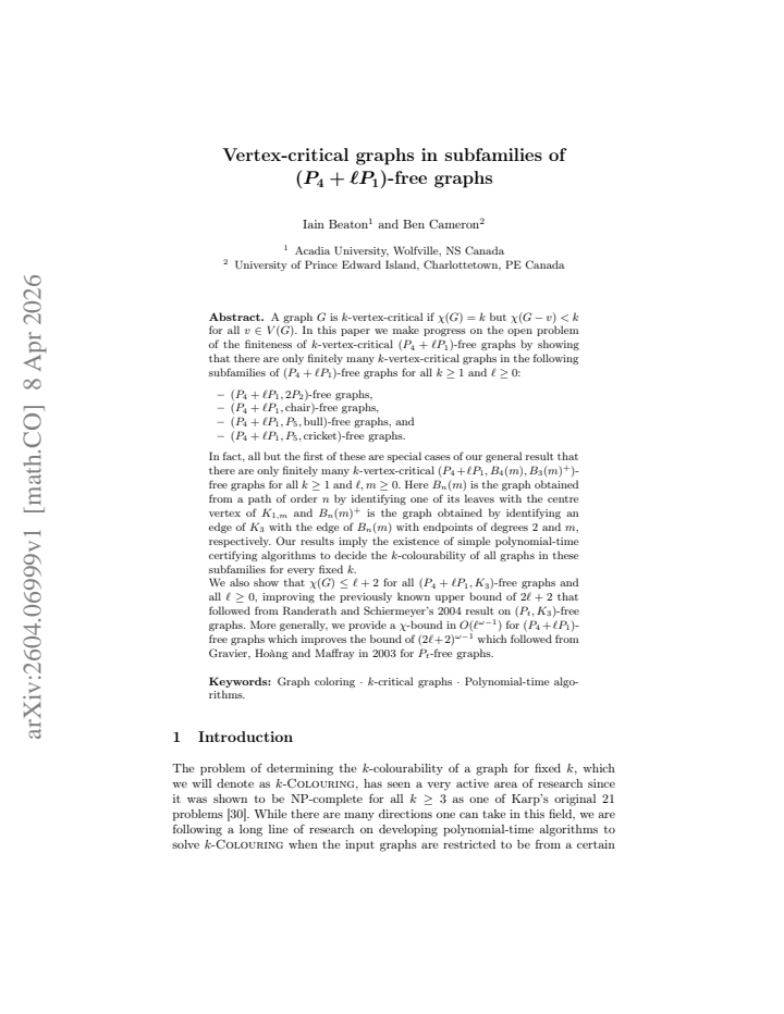 First page