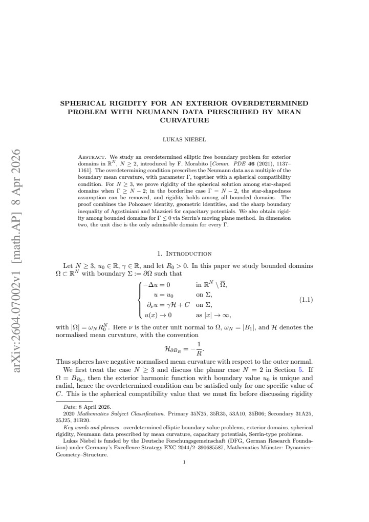 First page
