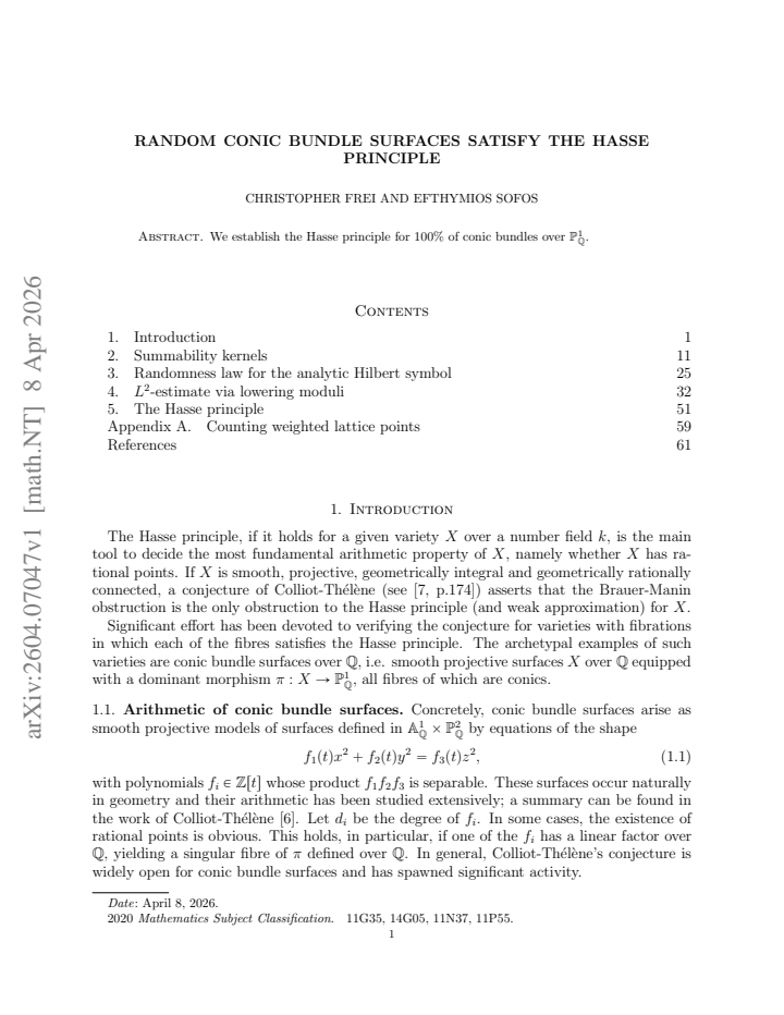 First page