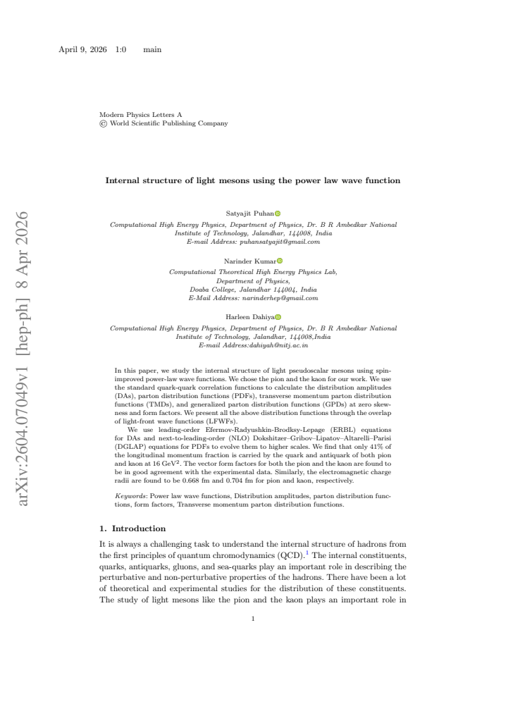 First page