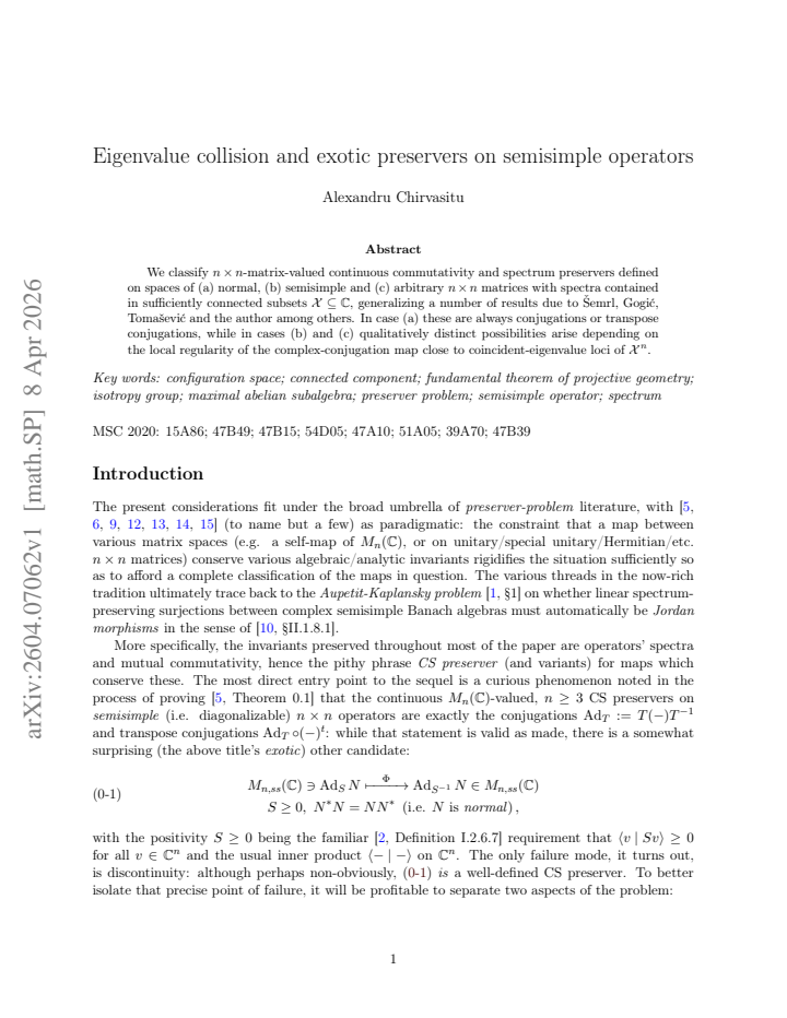 First page