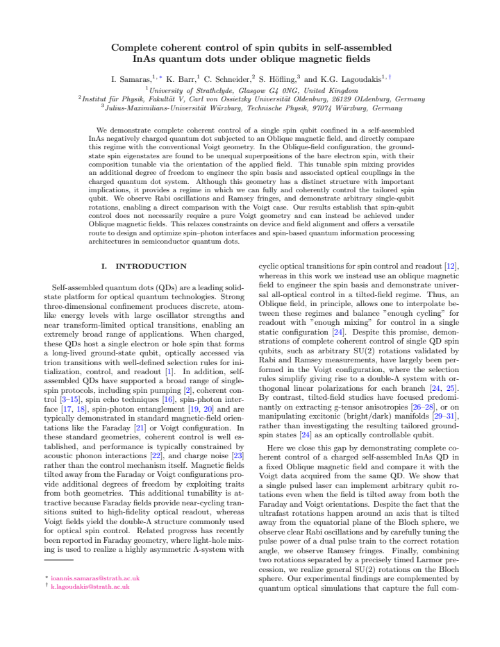 First page