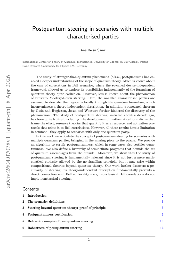 First page
