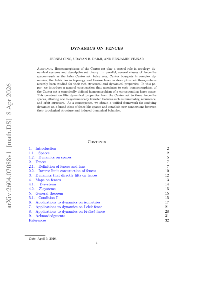 First page