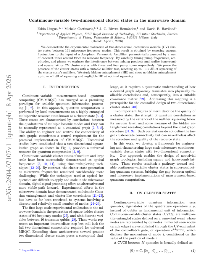 First page