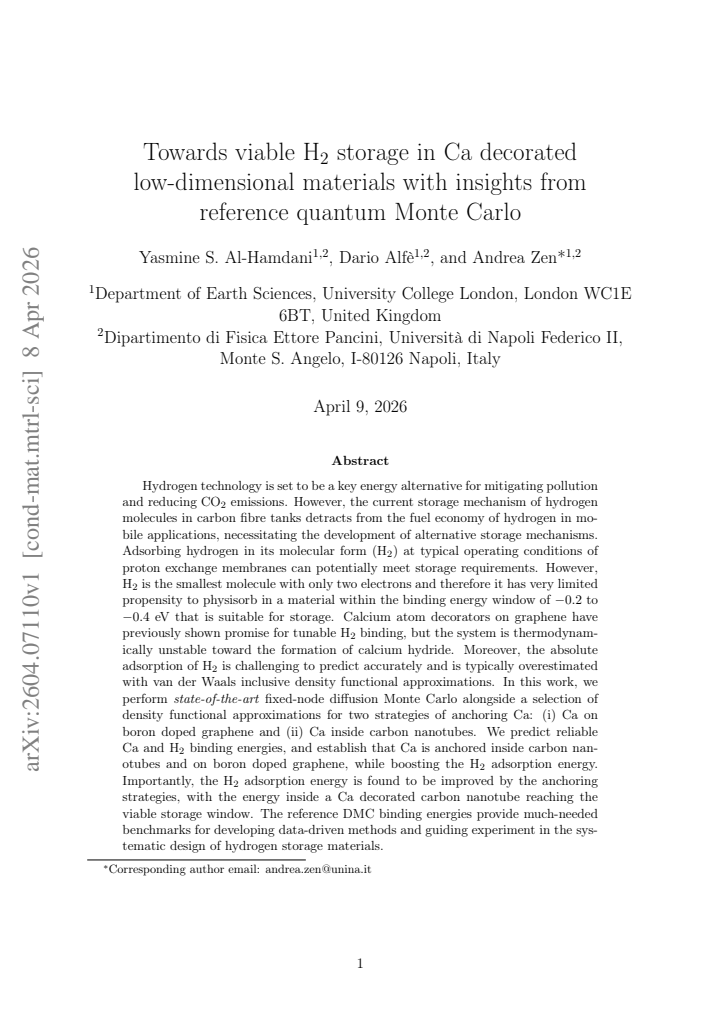 First page
