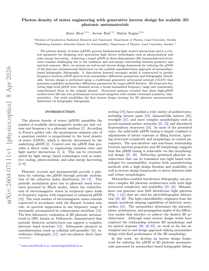 First page