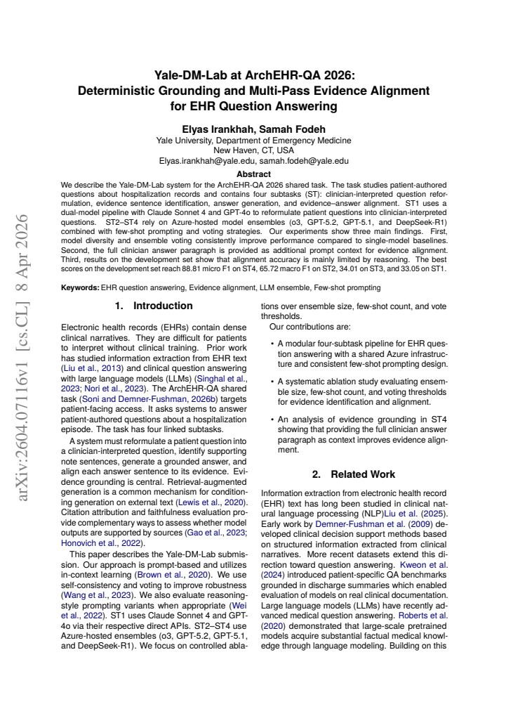 First page