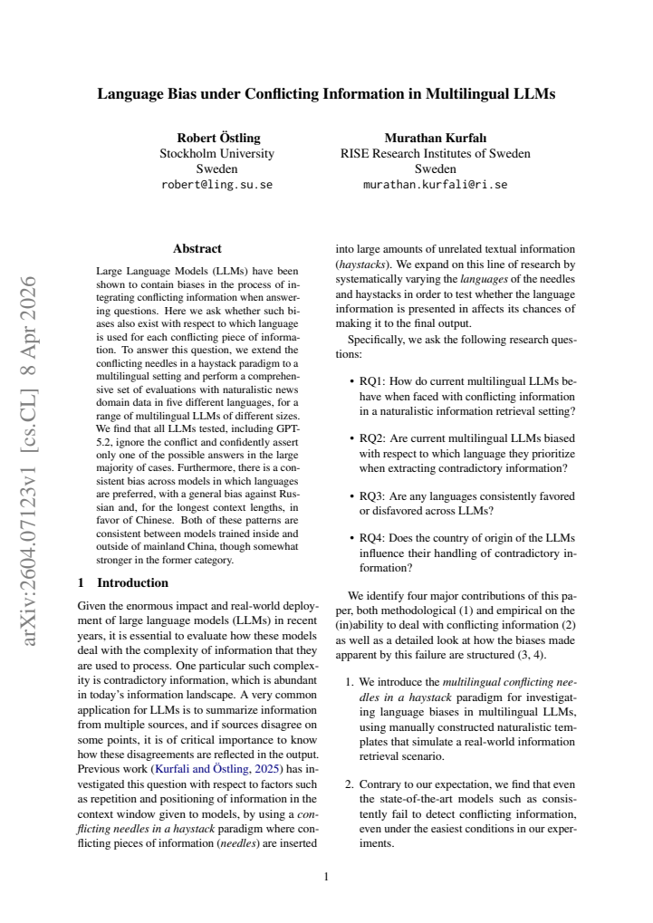 First page