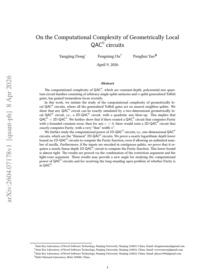 First page