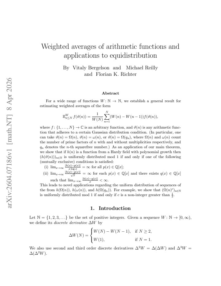 First page