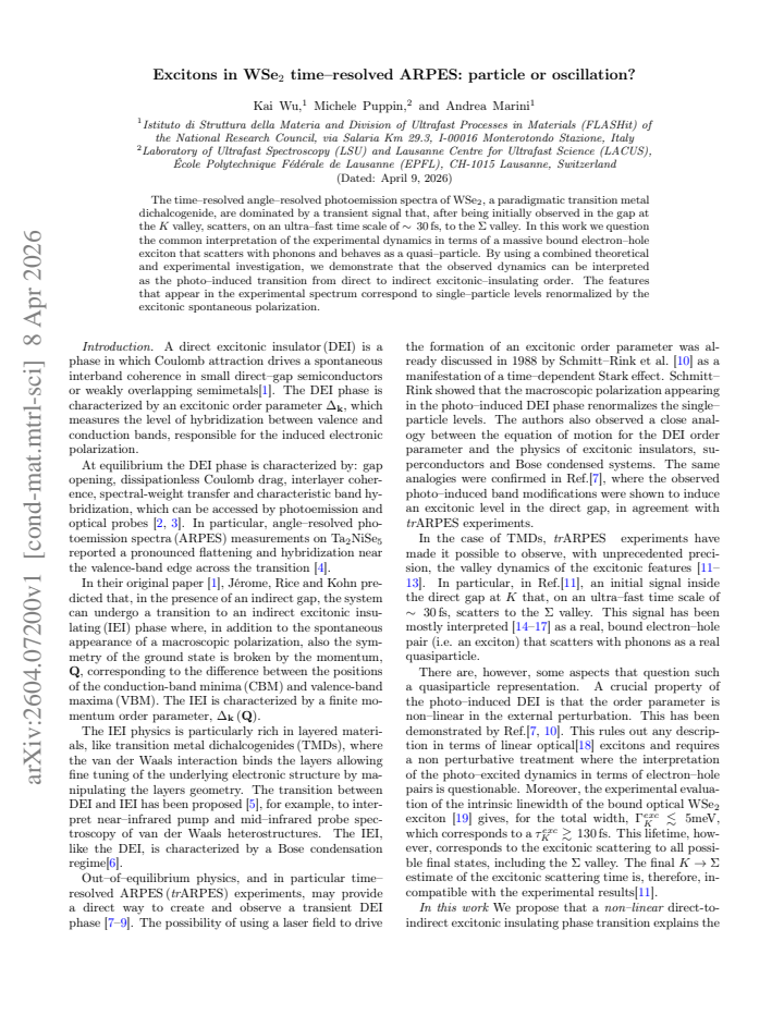 First page