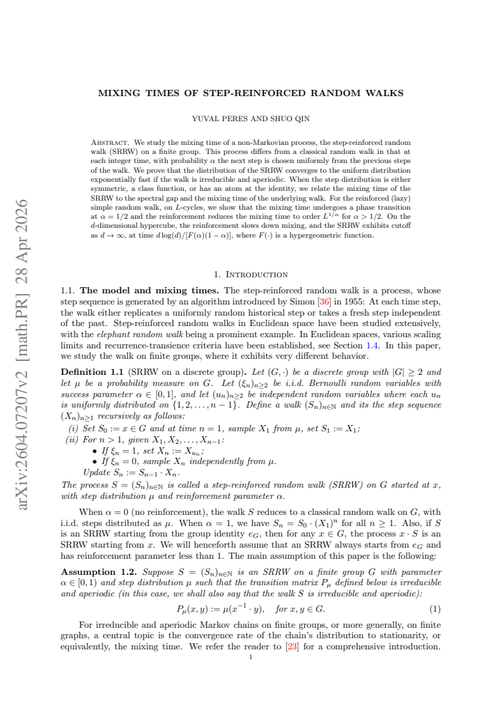 First page