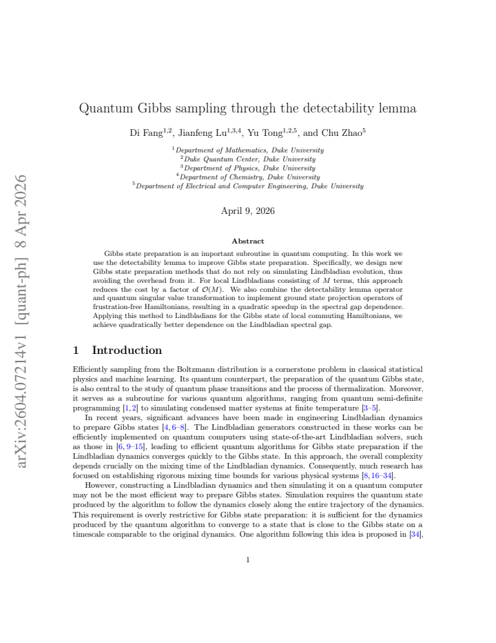 First page