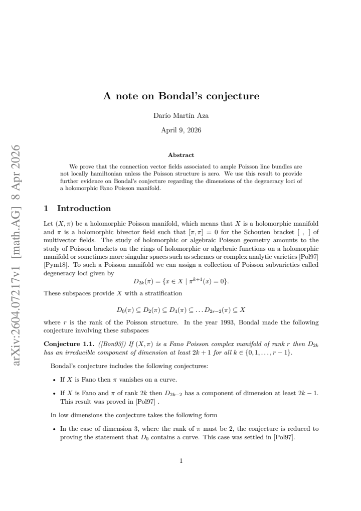First page