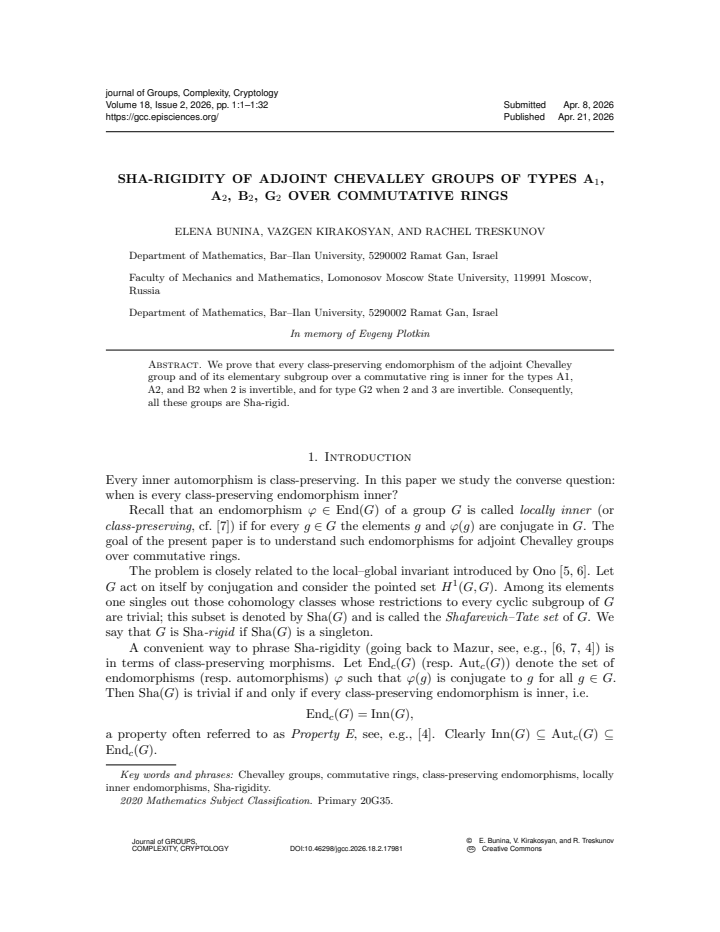 First page