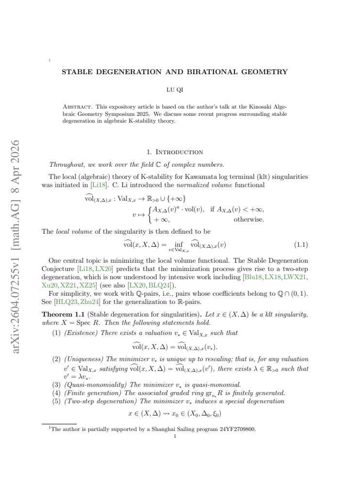 First page