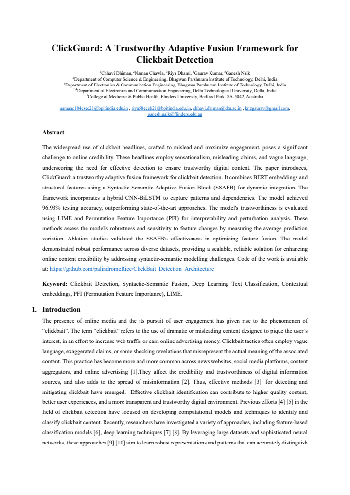 First page
