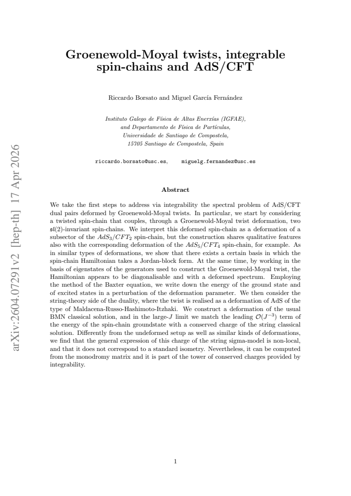 First page