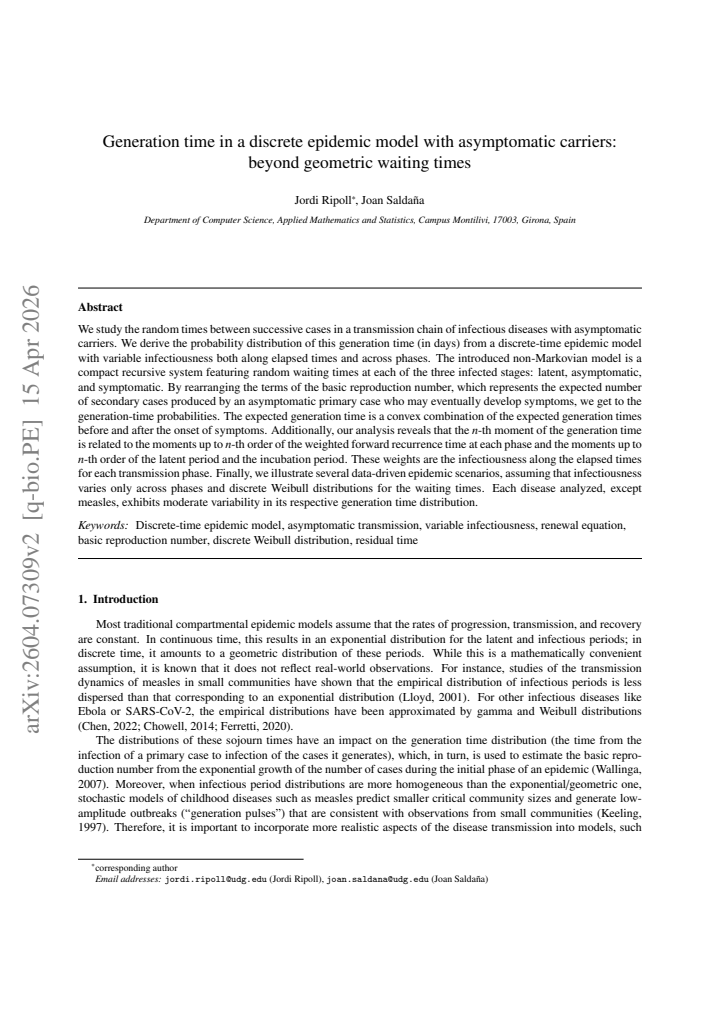 First page