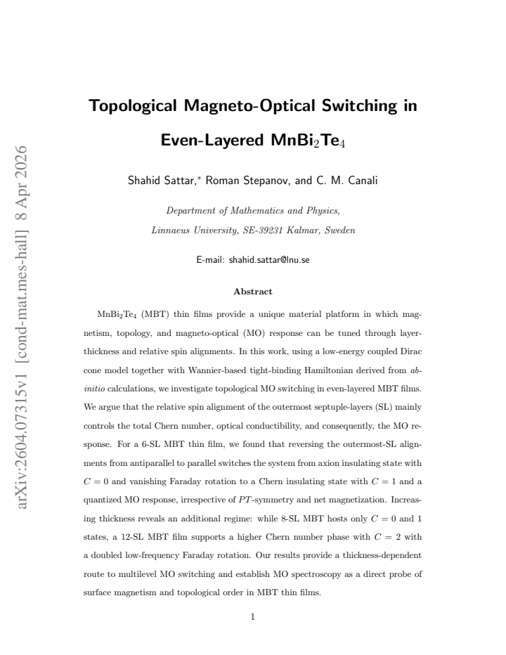 First page