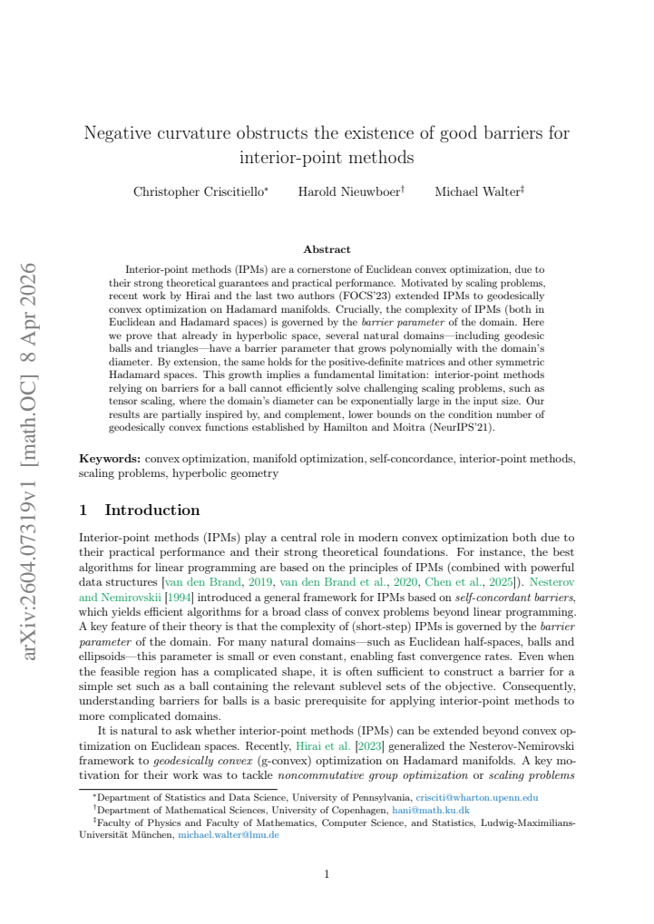 First page
