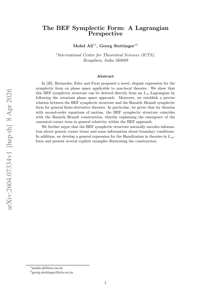First page