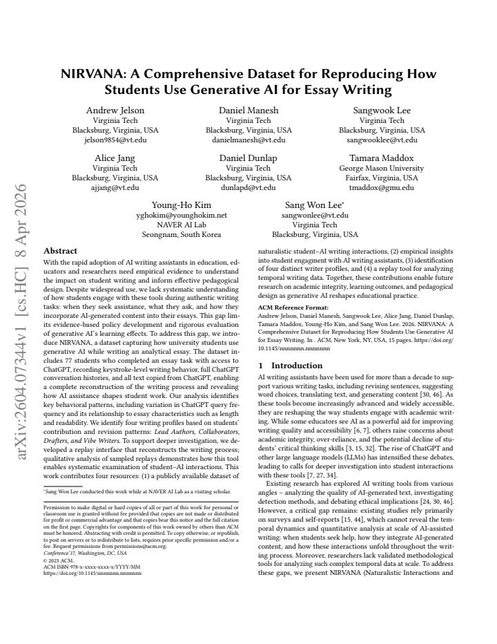 First page