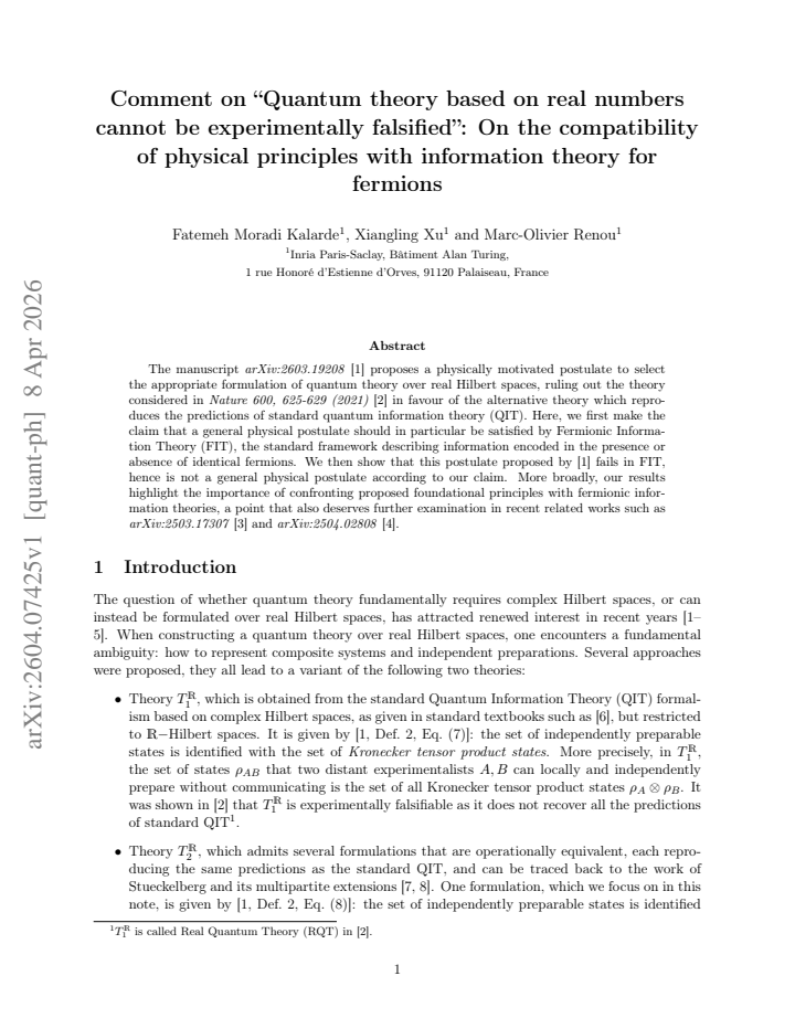 First page