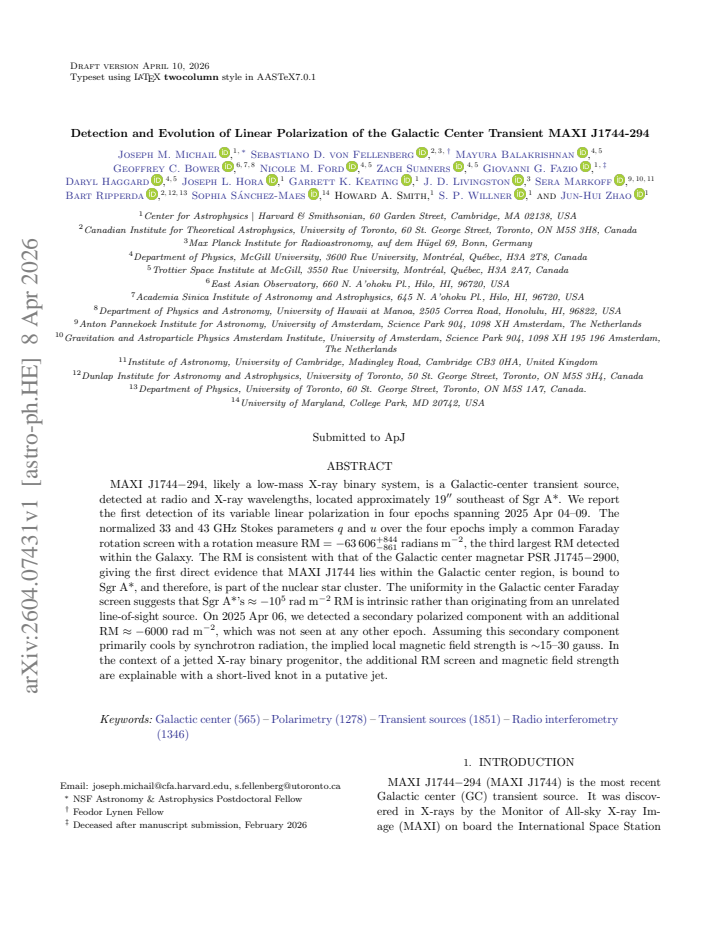 First page