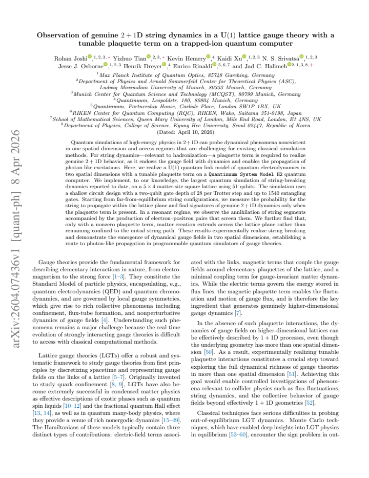 First page