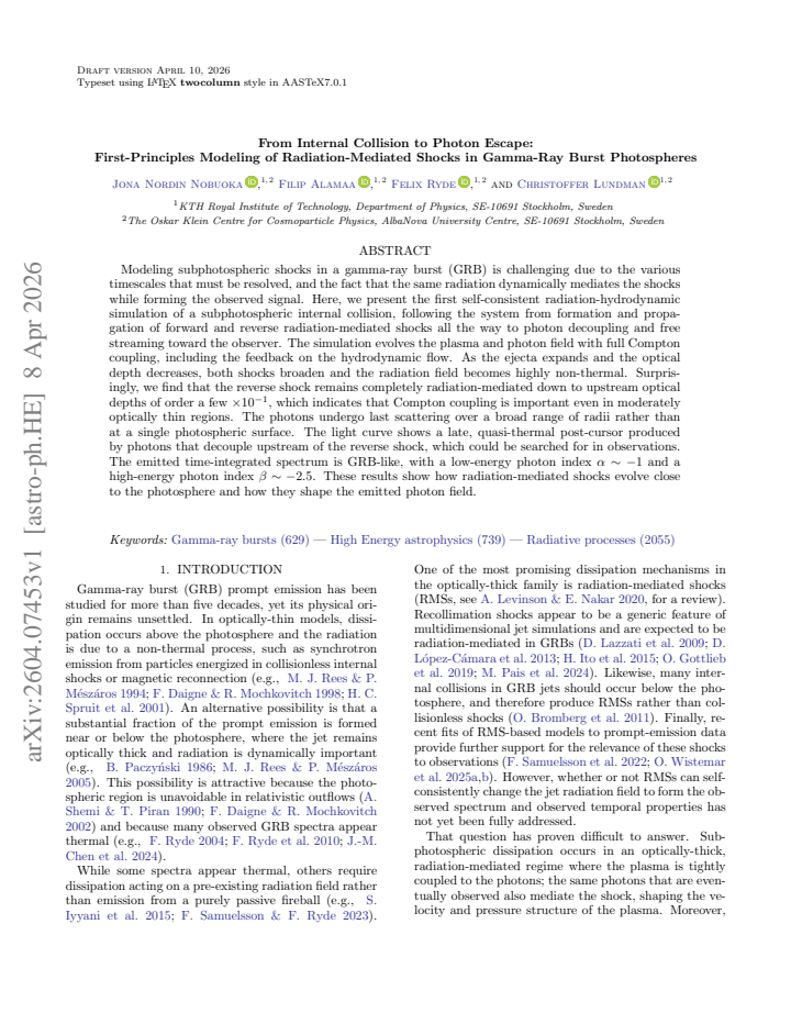 First page